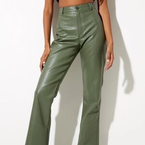 Motel Rocks green faux leather pants